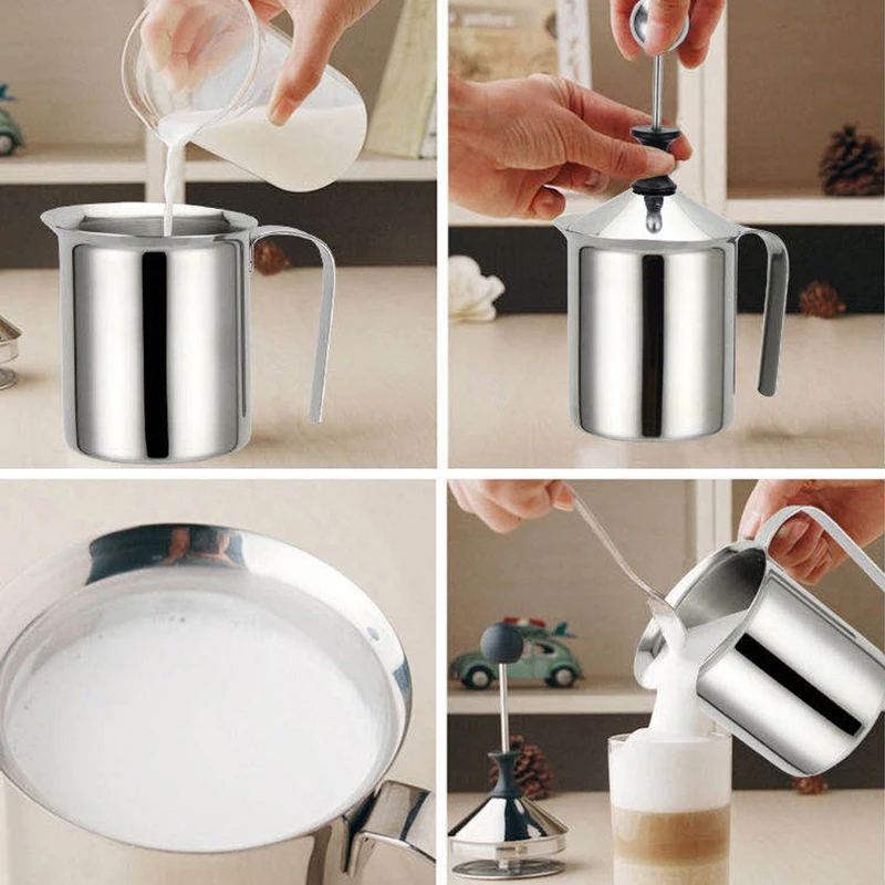 400ML Stainless Milk Frother F - Kitchen Appliances B&Q reseña y precio
