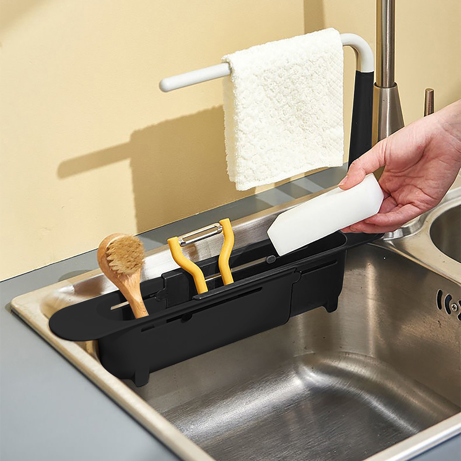 elescopic Sink Shelf Drainer R - Kitchen Appliances Gift reseña y precio