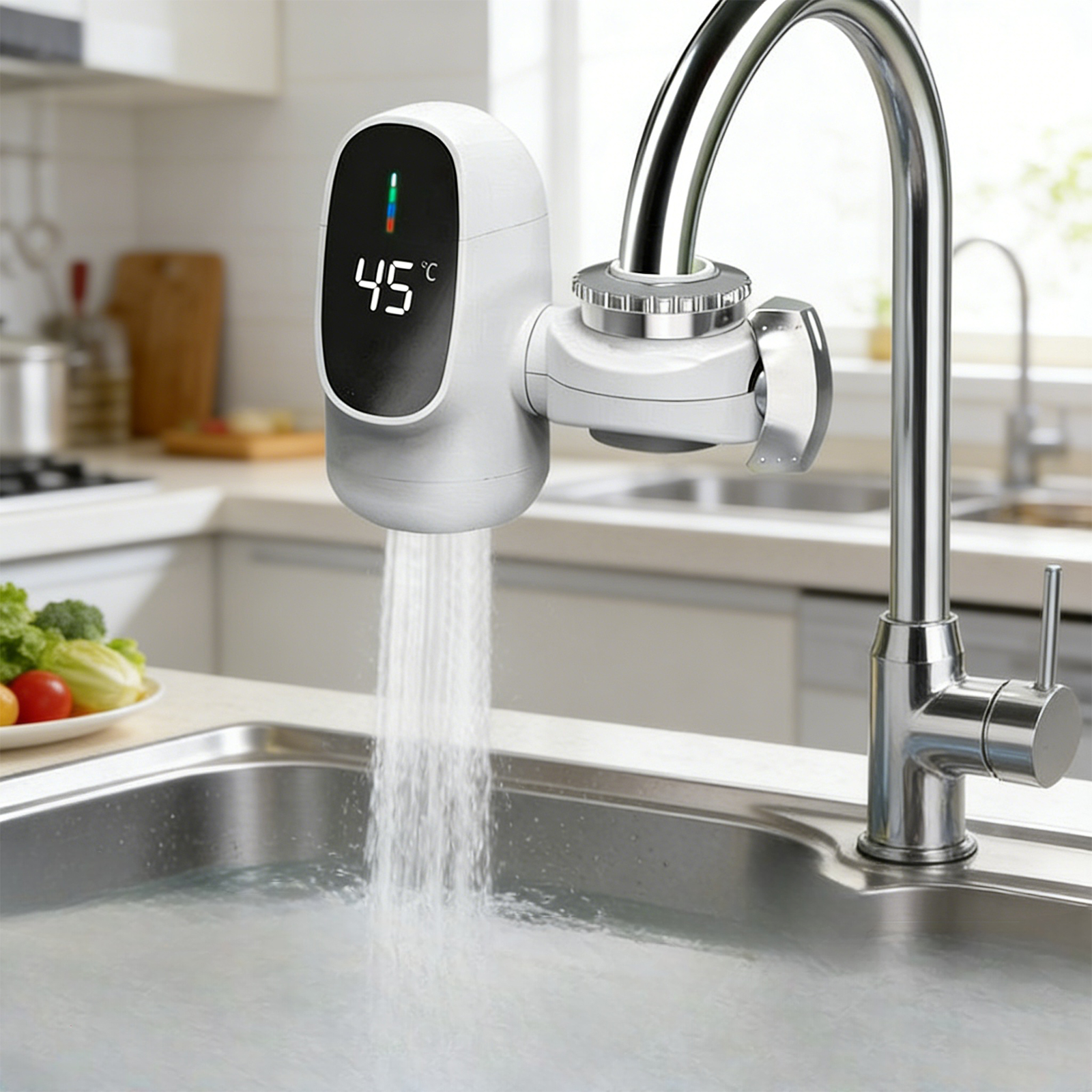 110V Rapid Heating Tap with Di - Kitchen Appliances B&Q reseña y precio