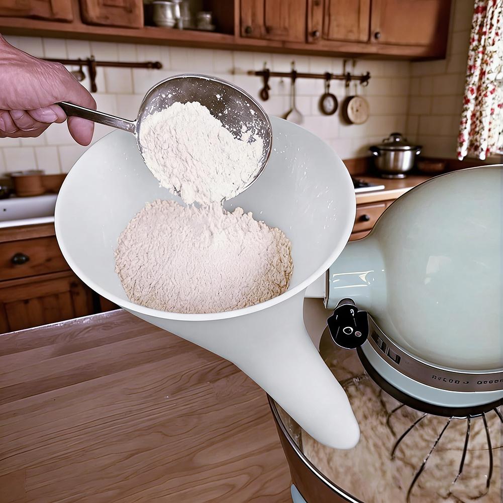 Spill Proof Flour Funnel for 5 - Kitchen Appliances B&Q reseña y precio