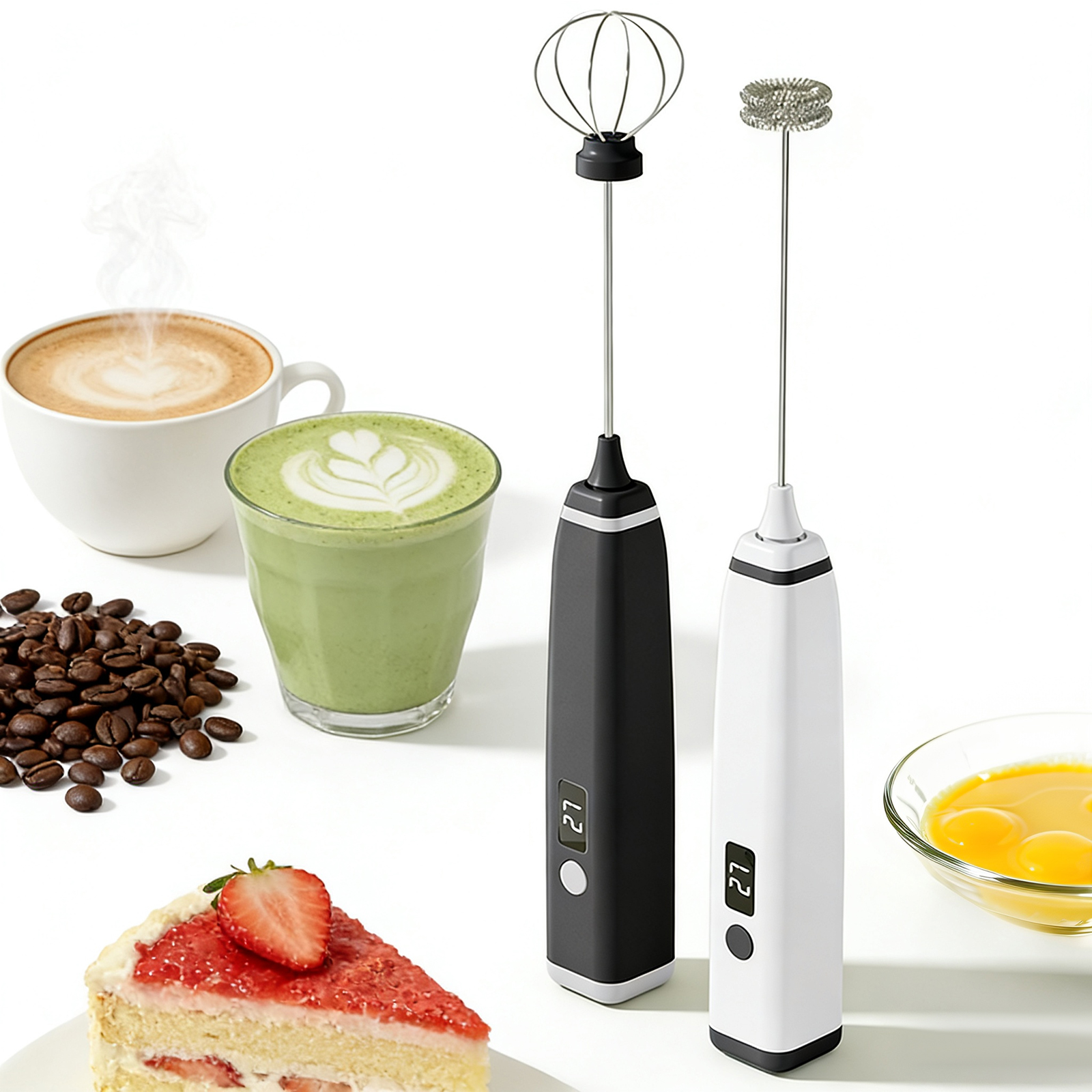 Cordless Handheld Milk Frother - Yogurt Maker Electric reseña y precio
