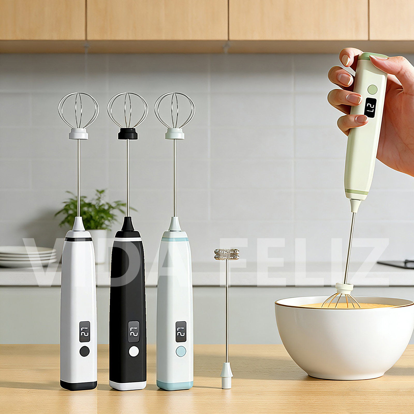 Cordless Handheld Milk Frother - Yogurt Maker Electric reseña y precio
