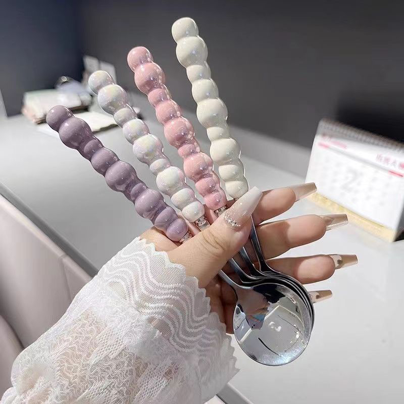 Pearl Handle Spoon Stainless S - Kitchen Appliances Gift reseña y precio