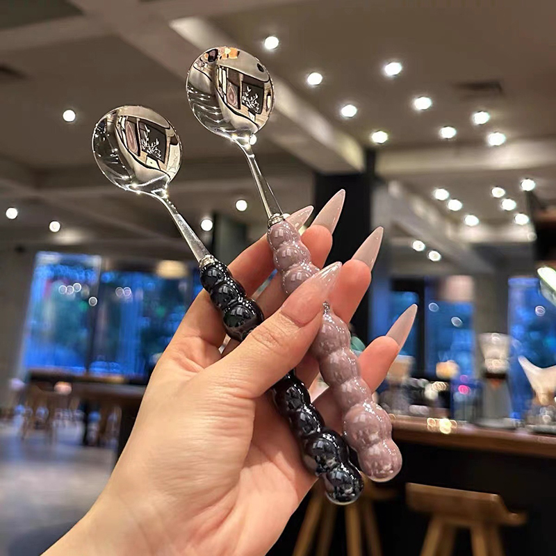 Pearl Handle Spoon Stainless S - Kitchen Appliances Gift reseña y precio