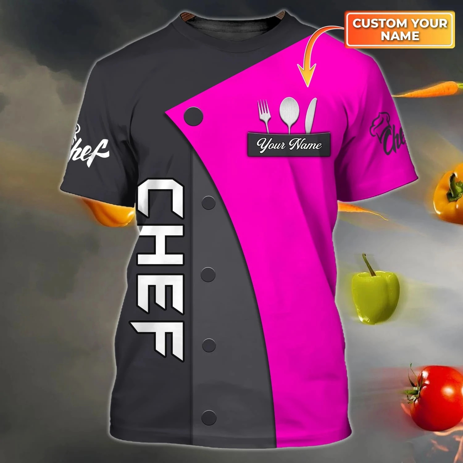 Personalized name Chef shirt S - Kitchen Appliances Gift reseña y precio