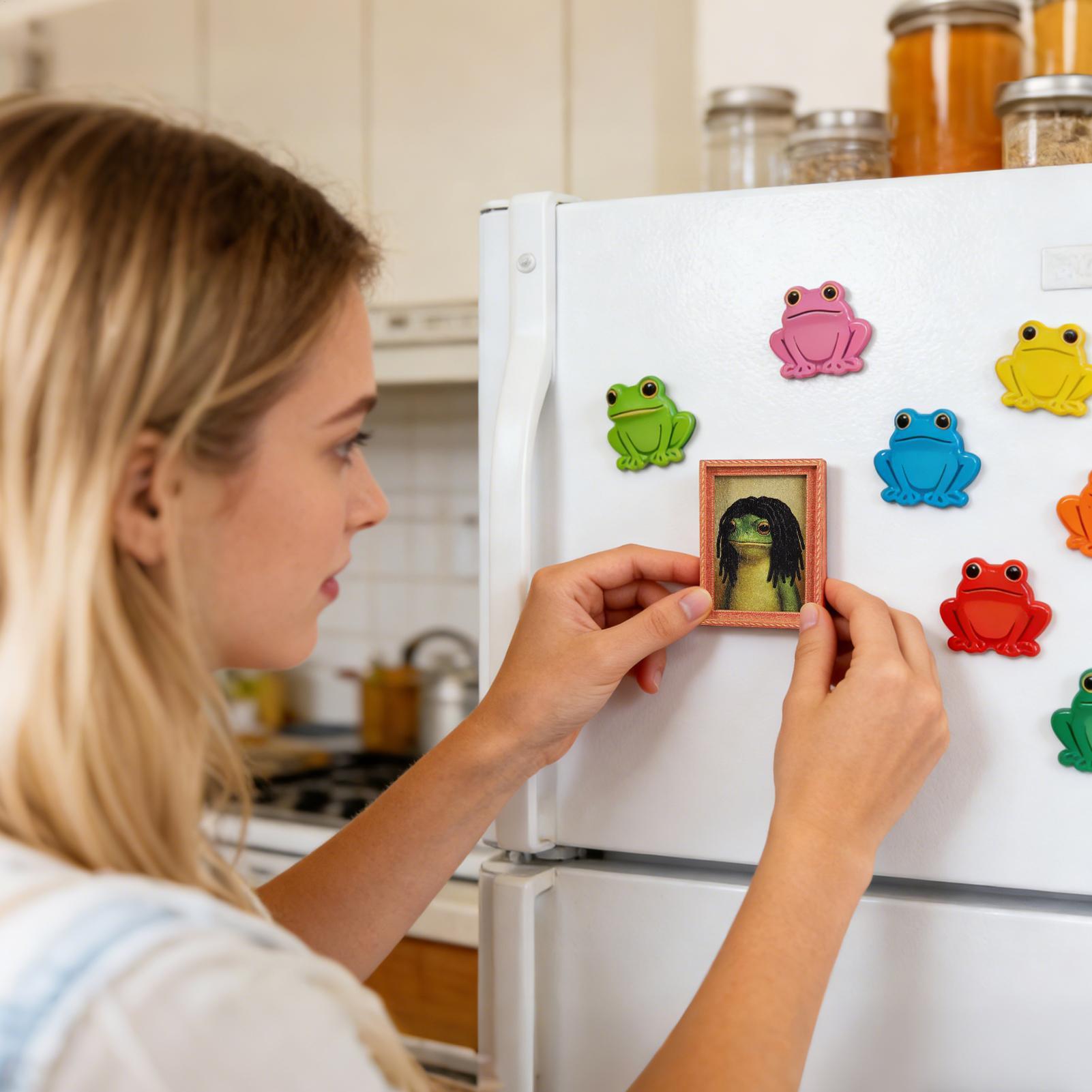 Funny Fridge Magnets Frog Phot - Kitchen Appliances Photos reseña y precio