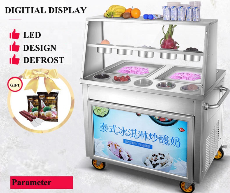 Frying Ice Machine Commercial  - Yogurt Maker Electric reseña y precio