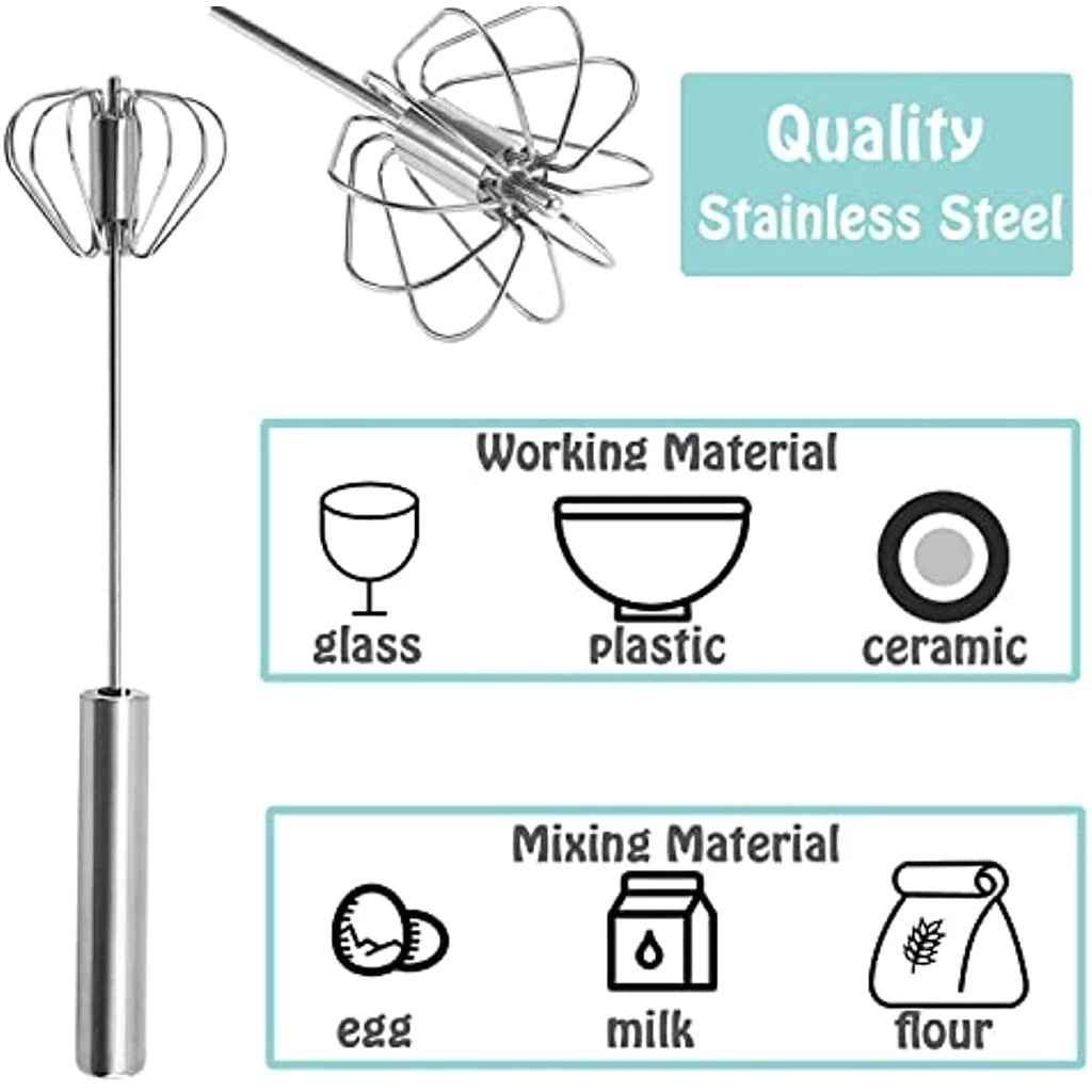 1/3pcs Stainless Steel Egg Bea - Kitchen Appliances B&Q reseña y precio