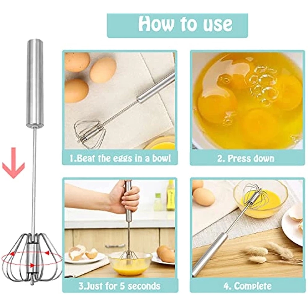1/3pcs Stainless Steel Egg Bea - Kitchen Appliances B&Q reseña y precio