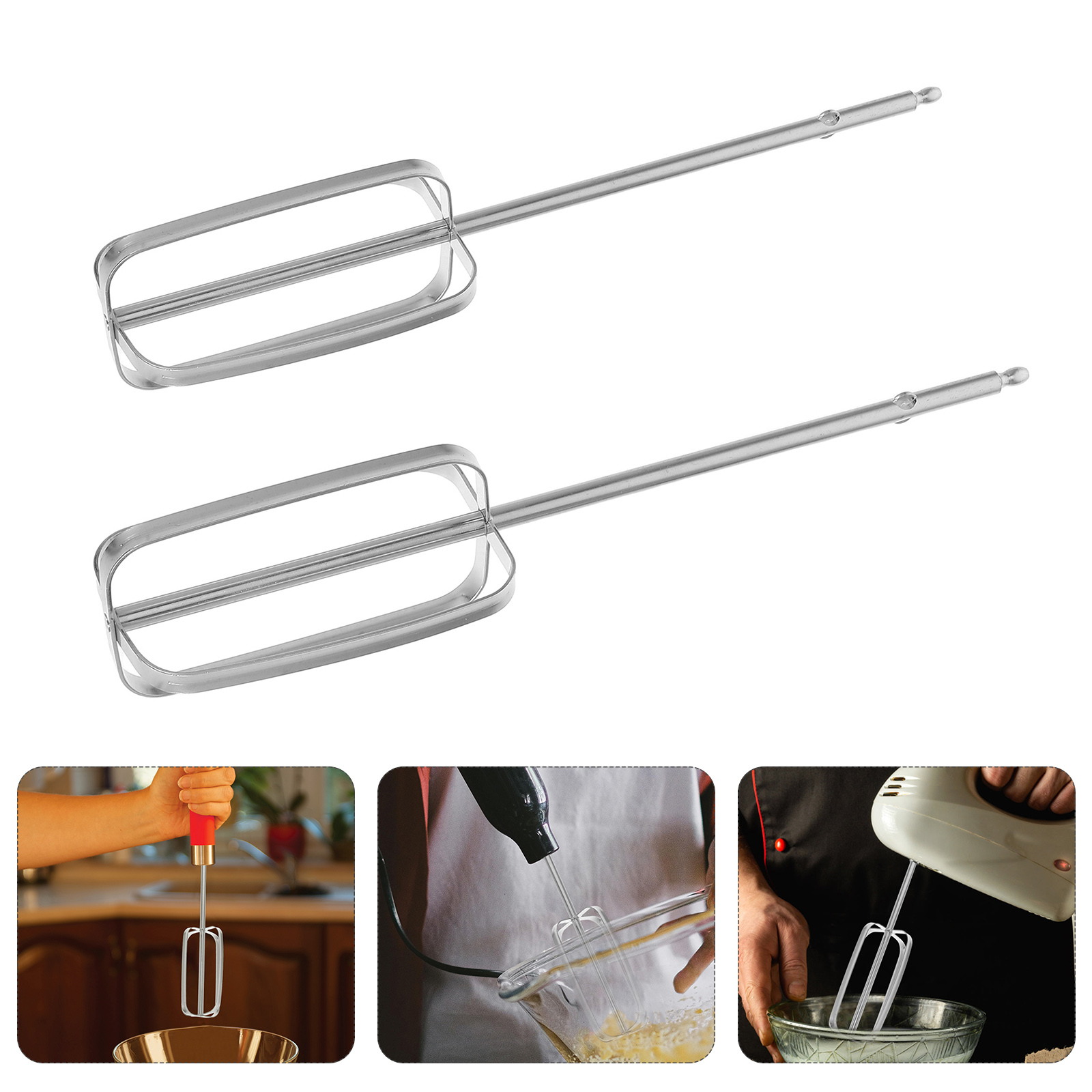 2 Pcs Stainless Steel Hand Mix - Kitchen Appliances B&Q reseña y precio