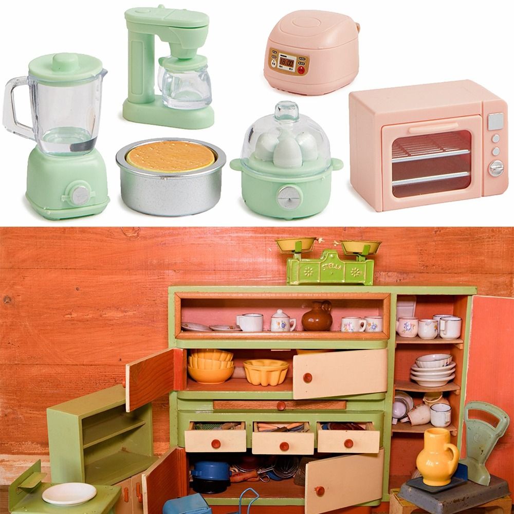1/12 Scale Dollhouse Kitchen A - Kitchen Appliances Photos reseña y precio